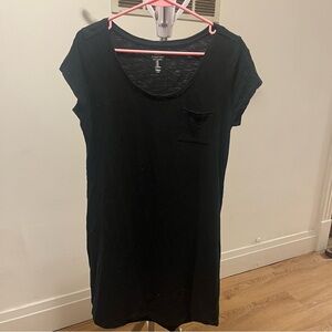 GAP Black Short Sleeve Tunic Dress size medium